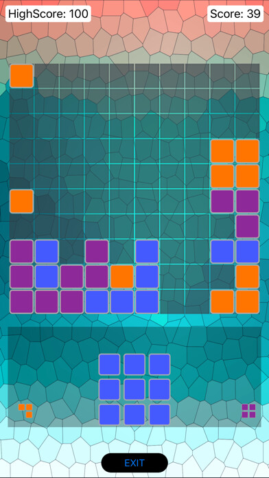 Emulate iPhone app Crazy Blocks Puzzle using MyAndroid