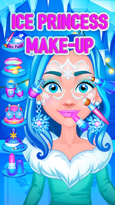 Emulate iPhone app Crazy Christmas Party - Kids Dressup & Salon Games using MyAndroid