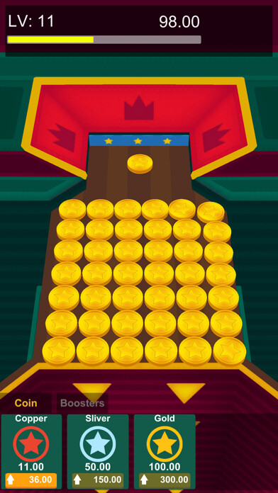 Emulate iPhone app Crazy Coin Pusher using MyAndroid