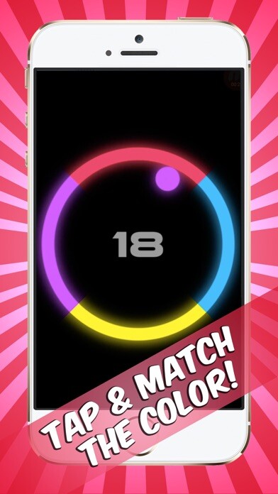 Emulate iPhone app Crazy Color Ring using MyAndroid