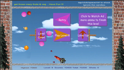 Emulate iPhone app Crazy Fruit Shoot 2020 using MyAndroid Emulate iPhone app Crazy Fruit Shoot 2020 using MyAndroid