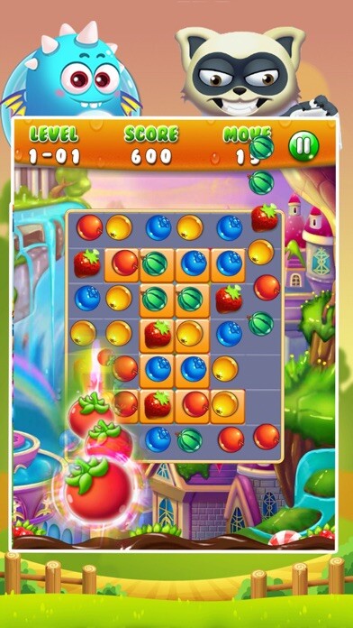 Emulate iPhone app Crazy Fruit Star using MyAndroid