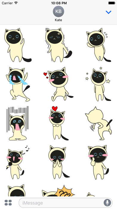 Emulate iPhone app Crazy Funny Cute Cat Sticker using MyAndroid Emulate iPhone app Crazy Funny Cute Cat Sticker using MyAndroid