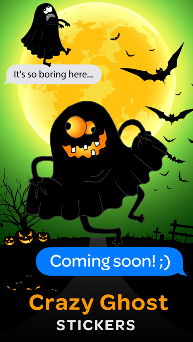Emulate iPhone app Crazy Ghost 2 - funny Stickers Smileys & Emoji using MyAndroid Emulate iPhone app Crazy Ghost 2 - funny Stickers Smileys & Emoji using MyAndroid