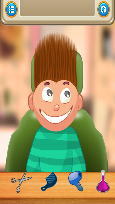 Emulate iPhone app Crazy Hair Cutting Salon using MyAndroid Emulate iPhone app Crazy Hair Cutting Salon using MyAndroid