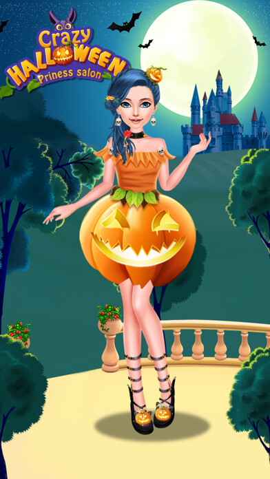 Emulate iPhone app Crazy Halloween Princess Salon using MyAndroid