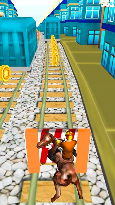 Emulate iPhone app Crazy Horse Subway Surf using MyAndroid