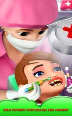 Emulate Android APK Crazy Little Kid Dentist Fun : Childrens Doctor