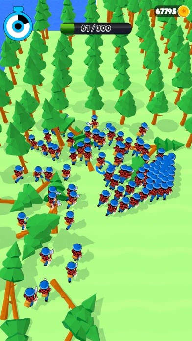 Emulate iPhone app Crazy Lumberjack! using MyAndroid