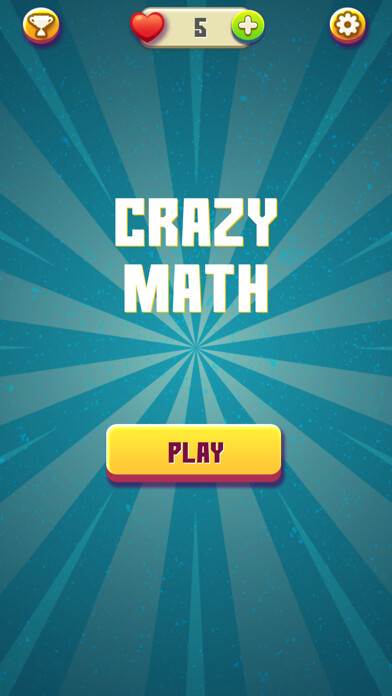 Emulate iPhone app Crazy Math - Fast calculation using MyAndroid
