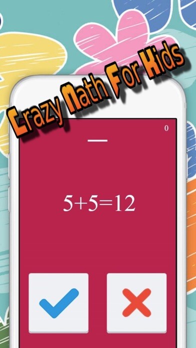 Emulate iPhone app Crazy Math For Kids - Educational and learning using MyAndroid