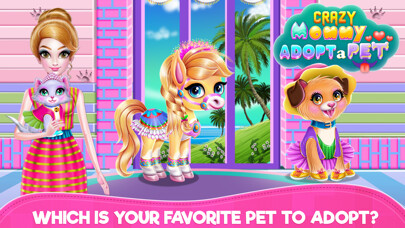 Emulate iPhone app Crazy Mommy Adopt a Pet using MyAndroid
