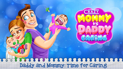 Emulate iPhone app Crazy Mommy vs Daddy Caring using MyAndroid