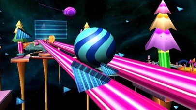 Emulate iPhone app Crazy Rolling Ball. Red Bouncing Pop Ball In Sky Adventure using MyAndroid