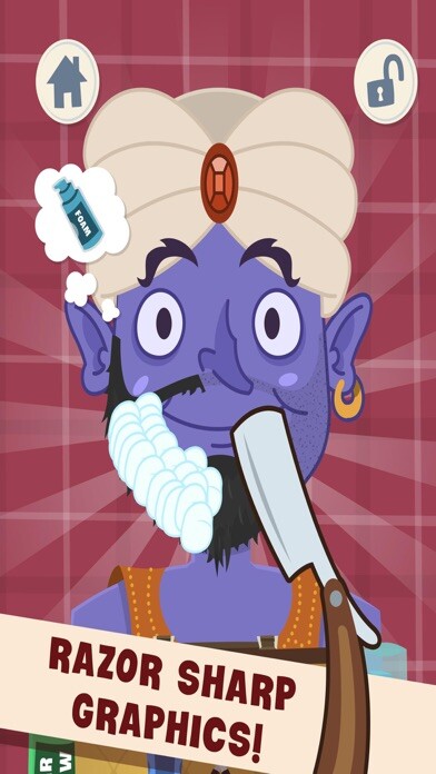 Emulate iPhone app Crazy Shaver Barber Salon Game using MyAndroid Emulate iPhone app Crazy Shaver Barber Salon Game using MyAndroid