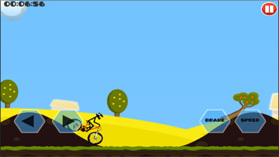 Emulate iPhone app Crazy Stickman Mountain Bike Race Downhill using MyAndroid