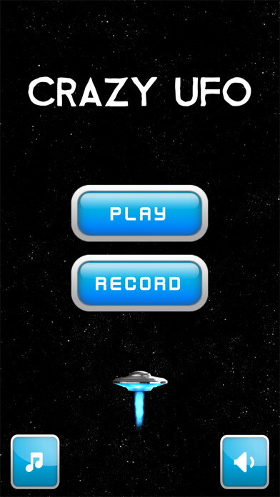 Emulate iPhone app Crazy UFO - universe simulator using MyAndroid
