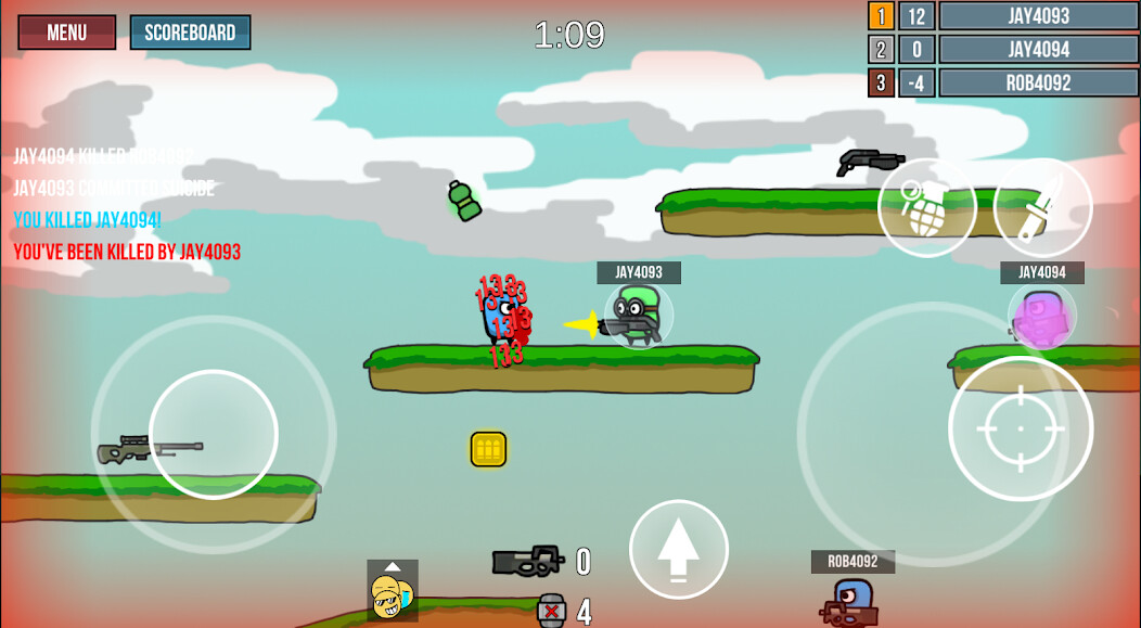 Run android online APK Crazy Worms War from MyAndroid or emulate Crazy Worms War using MyAndroid