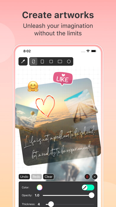 Emulate iPhone app Cre8 - photo editor using MyAndroid Emulate iPhone app Cre8 - photo editor using MyAndroid