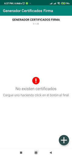 Run android online APK Creador Certificados de Firma from MyAndroid or emulate Creador Certificados de Firma using MyAndroid Run android online APK Creador Certificados de Firma from MyAndroid or emulate Creador Certificados de Firma using MyAndroid