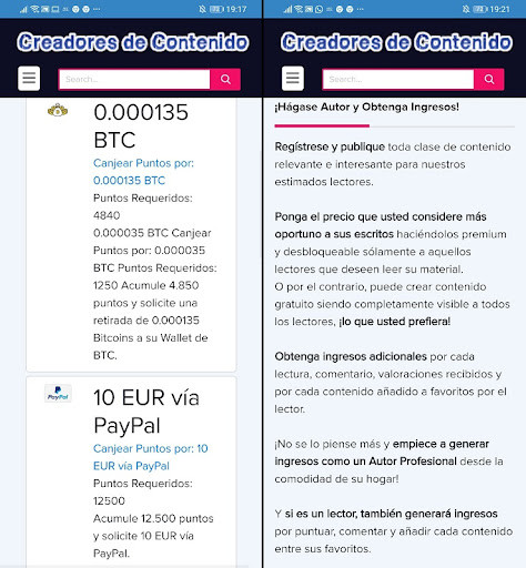Run android online APK Creadores de Contenido - Gana Dinero y Regalos - from MyAndroid or emulate Creadores de Contenido - Gana Dinero y Regalos - using MyAndroid
