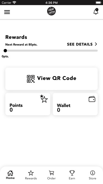 Emulate iPhone app Cream and Coffee Rewards using MyAndroid Emulate iPhone app Cream and Coffee Rewards using MyAndroid