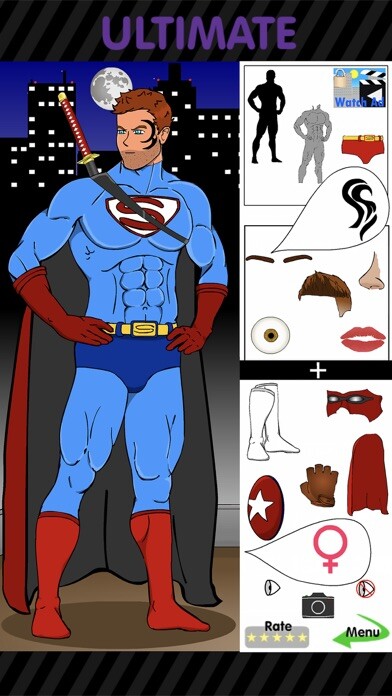 Emulate iPhone app Create A Superhero using MyAndroid