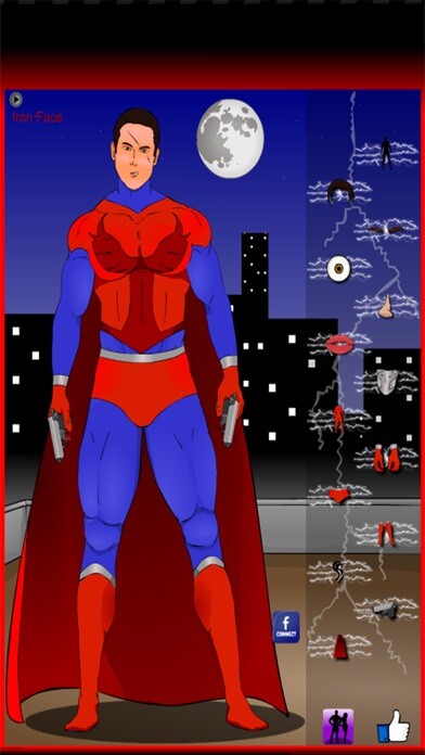 Emulate iPhone app Create A Super Villain HD using MyAndroid