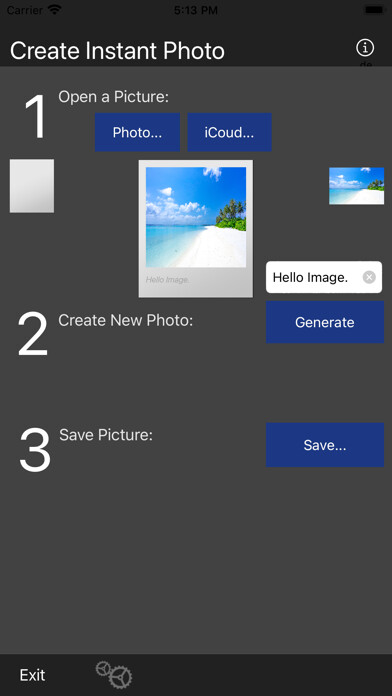 Emulate iPhone app Create Instant Photo using MyAndroid Emulate iPhone app Create Instant Photo using MyAndroid