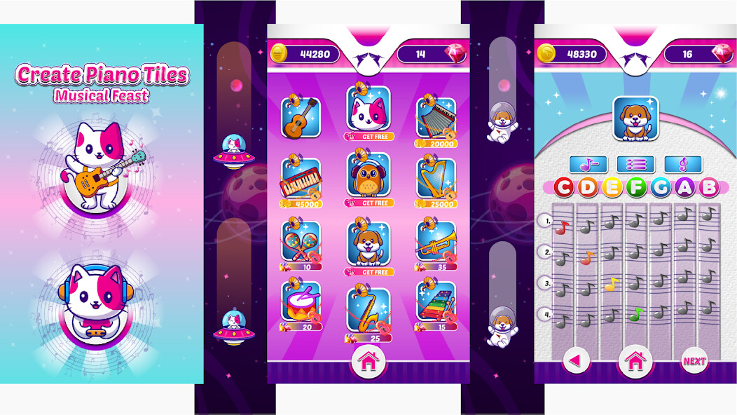 Run android online APK Create Piano Tiles Musical Feast from MyAndroid or emulate Create Piano Tiles Musical Feast using MyAndroid