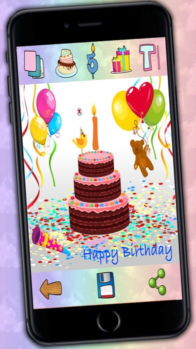 Emulate iPhone app Create your birthday cake using MyAndroid