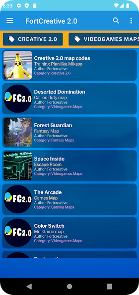 Run android online APK Creative 2.0: Maps Codes from MyAndroid or emulate Creative 2.0: Maps Codes using MyAndroid Run android online APK Creative 2.0: Maps Codes from MyAndroid or emulate Creative 2.0: Maps Codes using MyAndroid