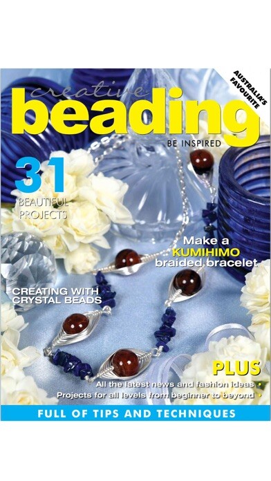 Emulate iPhone app Creative Beading Magazine using MyAndroid