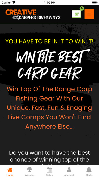 Emulate iPhone app Creative Carpers Giveaways using MyAndroid