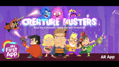 Emulate iPhone app Creature Busters AR for kids using MyAndroid