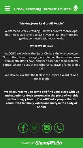 Run android online APK Creek Crossing Harvest Church from MyAndroid or emulate Creek Crossing Harvest Church using MyAndroid