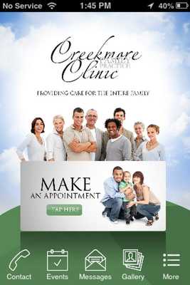 Emulate Android APK Creekmore Clinic
