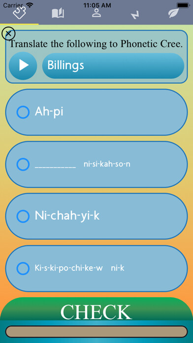 Emulate iPhone app Cree Language using MyAndroid