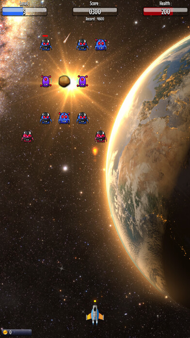 Emulate iPhone app Creepy Aliens : The Invaders! using MyAndroid