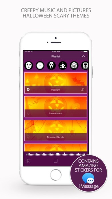 Emulate iPhone app Creepy Music and Pictures – Halloween Scary Themes using MyAndroid Emulate iPhone app Creepy Music and Pictures – Halloween Scary Themes using MyAndroid