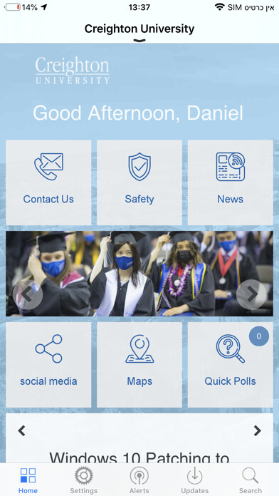 Emulate iPhone app Creighton University using MyAndroid Emulate iPhone app Creighton University using MyAndroid