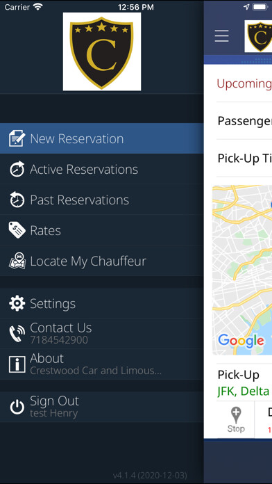 Emulate iPhone app Crestwood Car and Limo Service using MyAndroid Emulate iPhone app Crestwood Car and Limo Service using MyAndroid