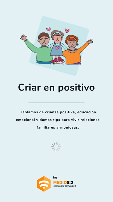 Emulate iPhone app Criar en positivo using MyAndroid