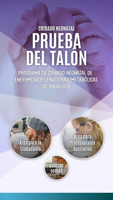 Emulate iPhone app Cribado Neonatal, Prueba Talón using MyAndroid Emulate iPhone app Cribado Neonatal, Prueba Talón using MyAndroid