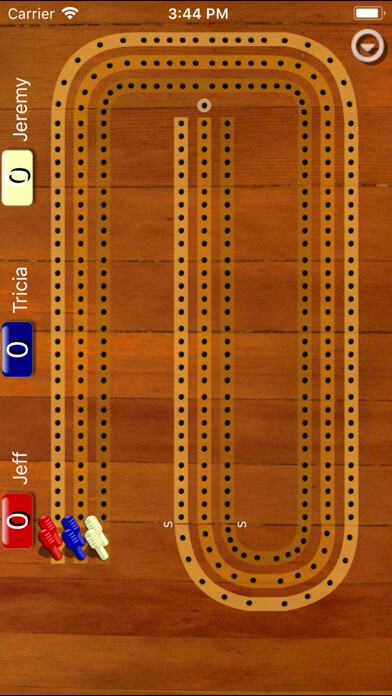 Emulate iPhone app Cribbage Pegboard using MyAndroid