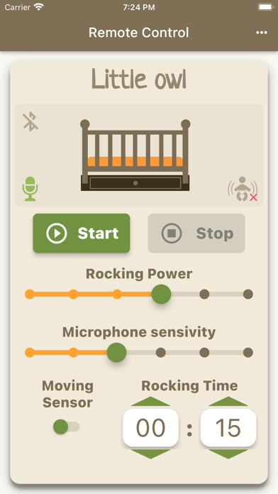 Emulate iPhone app Crib Rocker using MyAndroid
