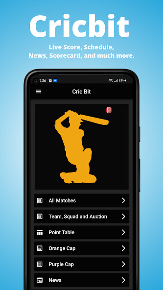 Run android online APK Cricbit - IPL 2022 Live Score from MyAndroid or emulate Cricbit - IPL 2022 Live Score using MyAndroid