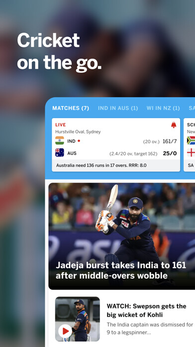 Emulate iPhone app Cricinfo - Live Cricket Scores using MyAndroid Emulate iPhone app Cricinfo - Live Cricket Scores using MyAndroid