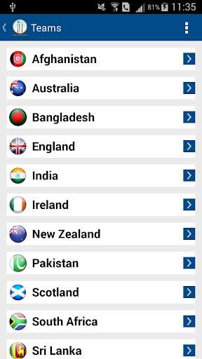 Run android online APK Cricket 2015 from MyAndroid or emulate Cricket 2015 using MyAndroid