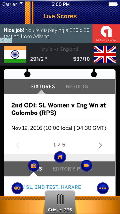 Emulate iPhone app Cricket365 - Sri Lanka using MyAndroid Emulate iPhone app Cricket365 - Sri Lanka using MyAndroid